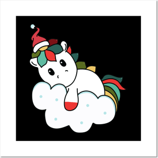 Xmas Unicorn Posters and Art